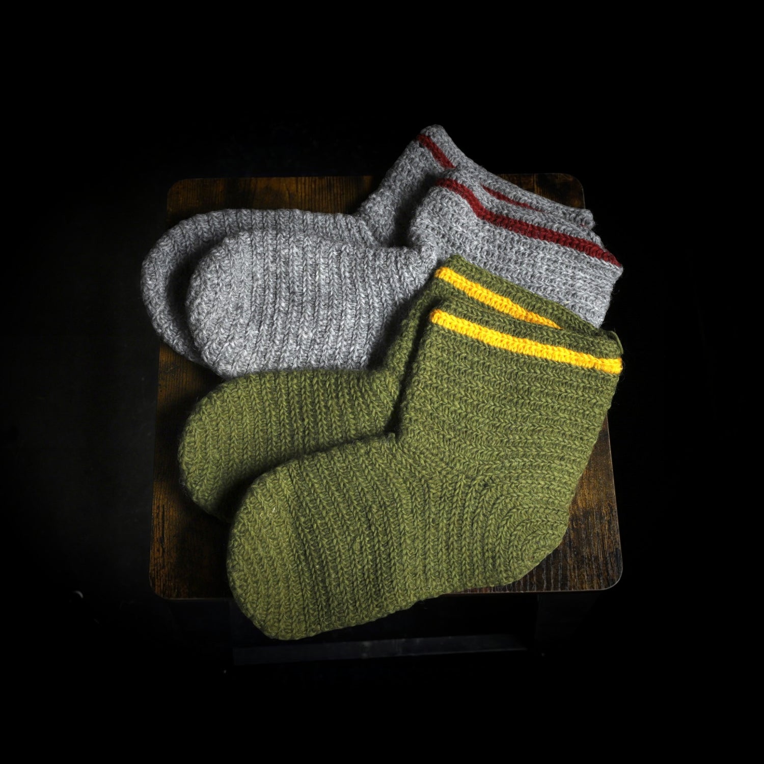 Handgemachte Wollsocken