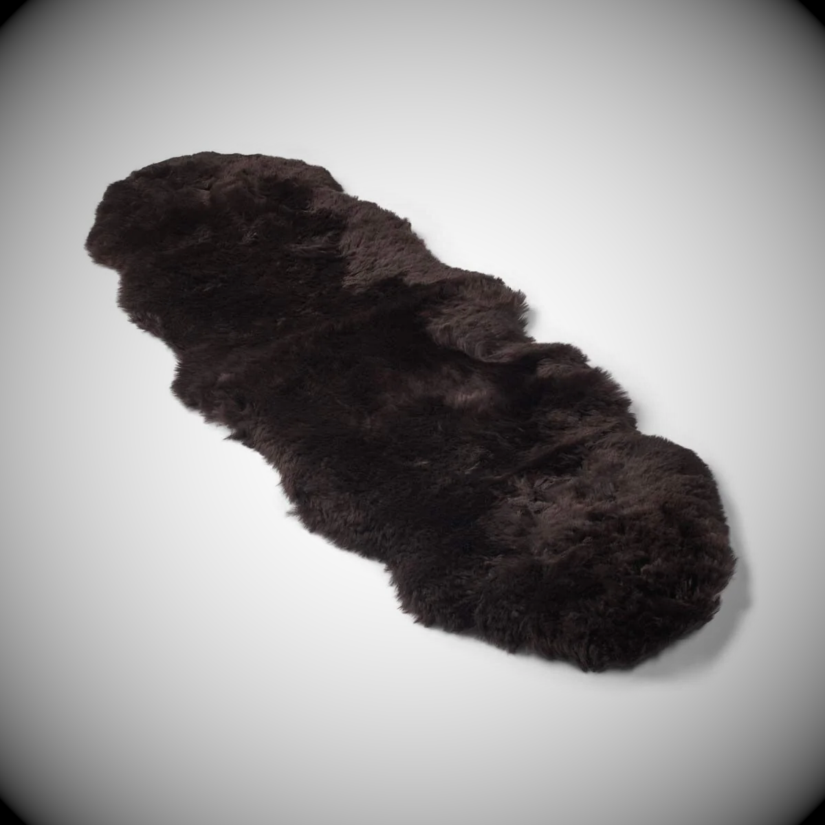 XXL-Merino-Schaffell, Schlafunterlage, dunkelbraun
