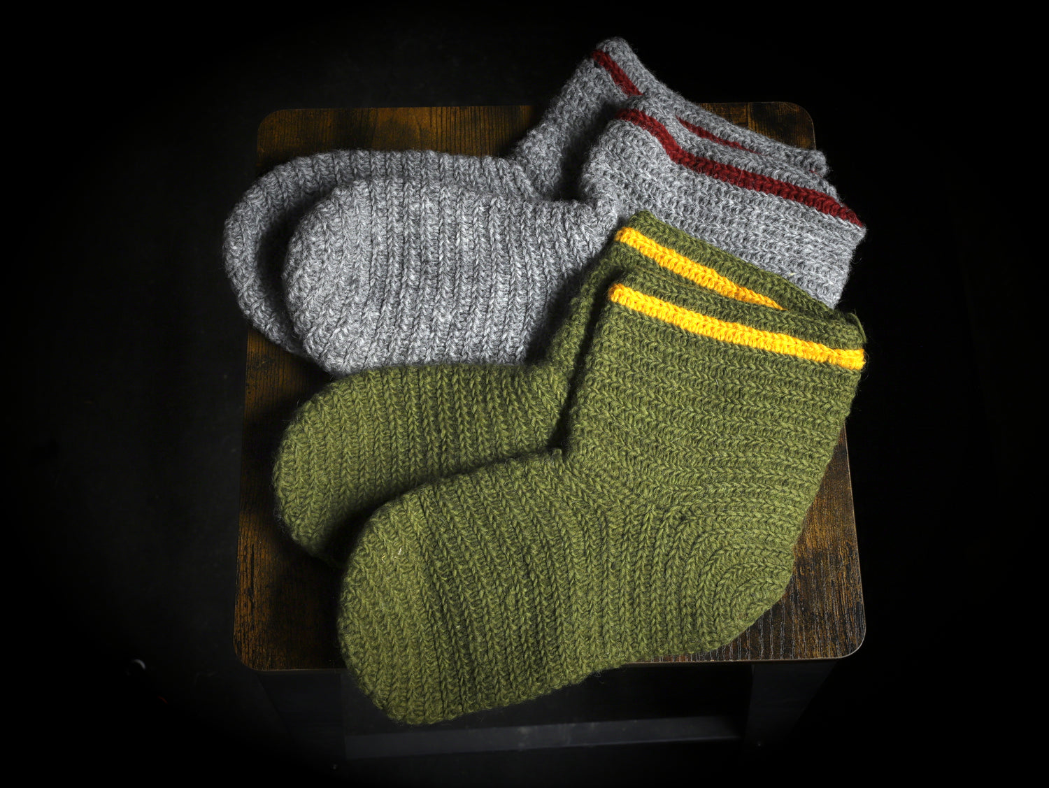 Authentische Wollsocken | 100% Wolle | Bushcraft & Mittelalter