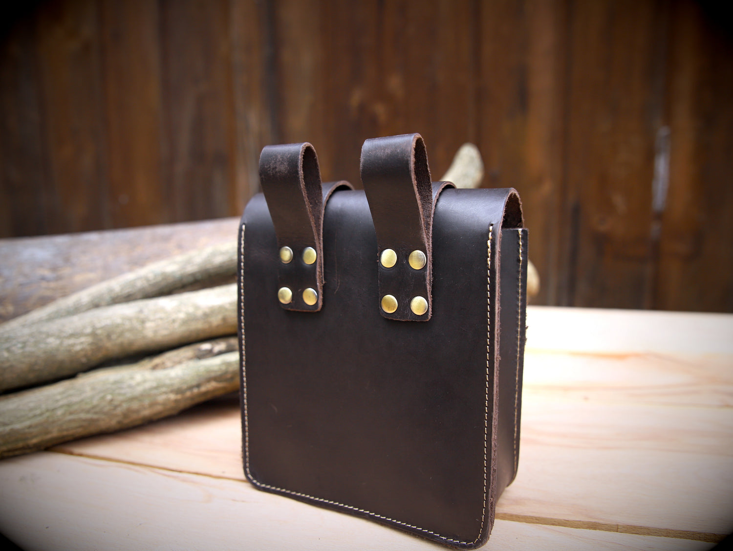 Leather belt bag (large)