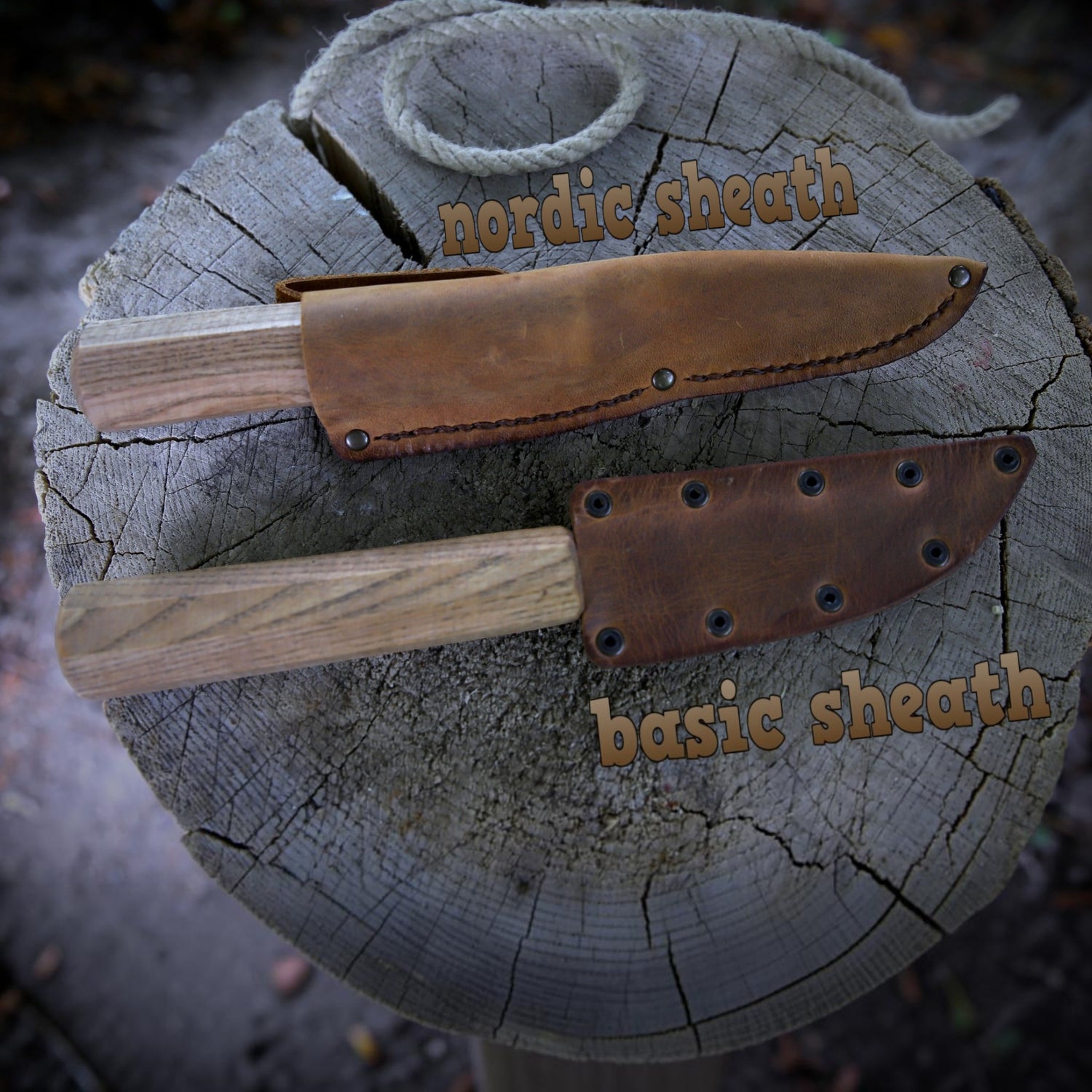 Yakut-Messer mit eckigen Eschengriff