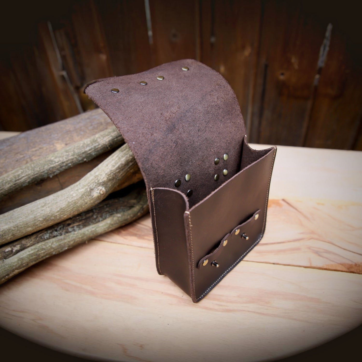 Crazy-Horse-Leder Gürteltasche „Waldläufer“