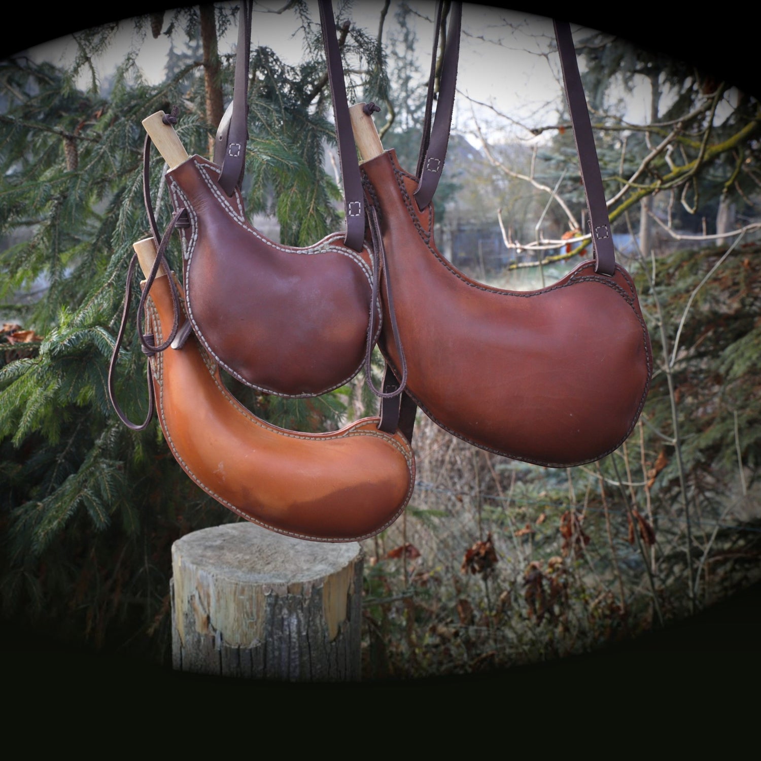 Leder-Wasserschlauch 1,2L