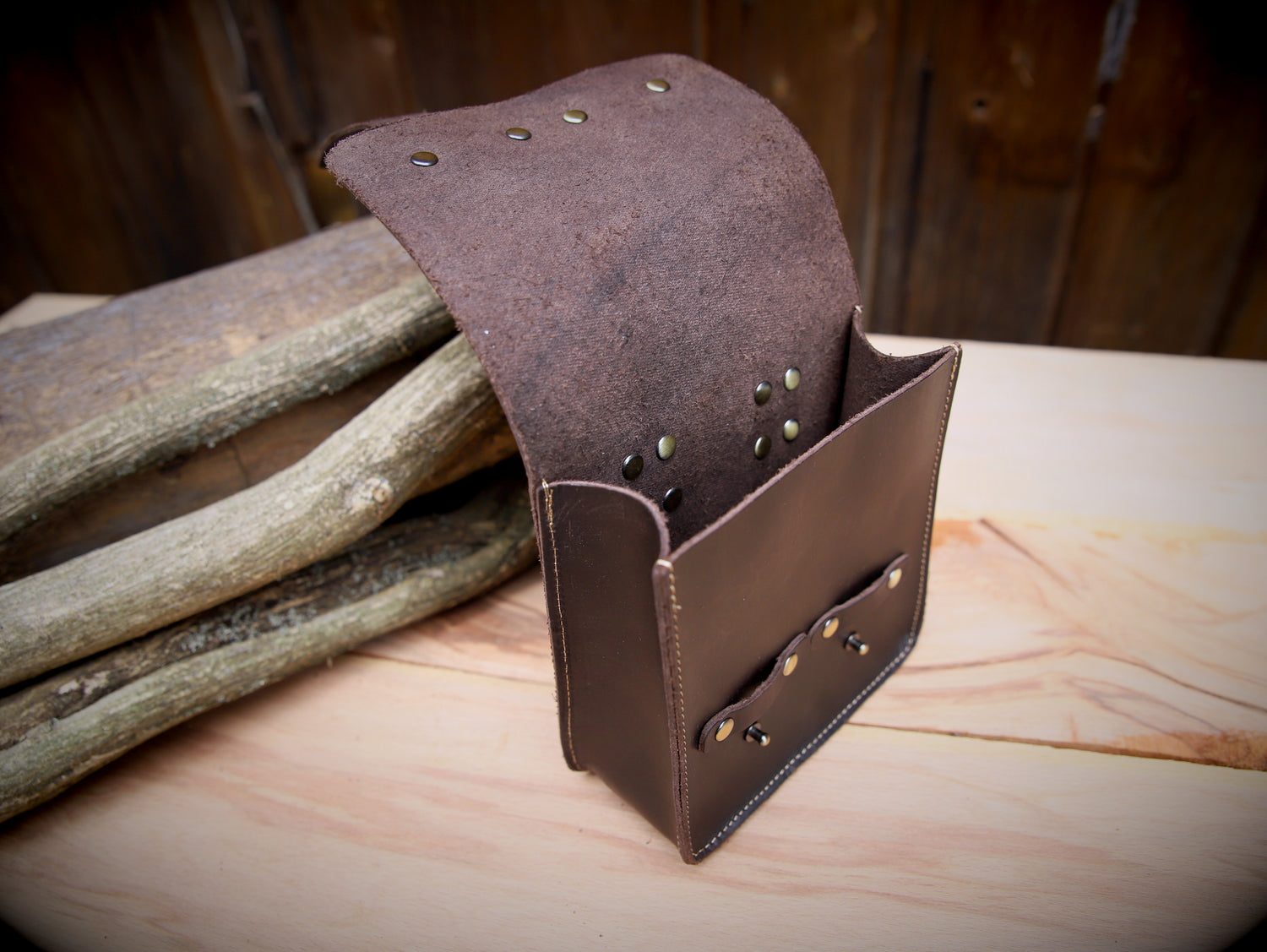 Leather belt bag (large)