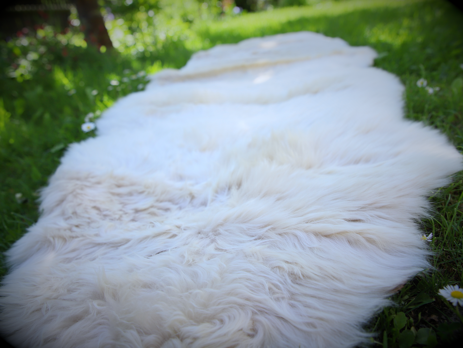 XXL-Merino-Schaffell, Schlafunterlage, natur