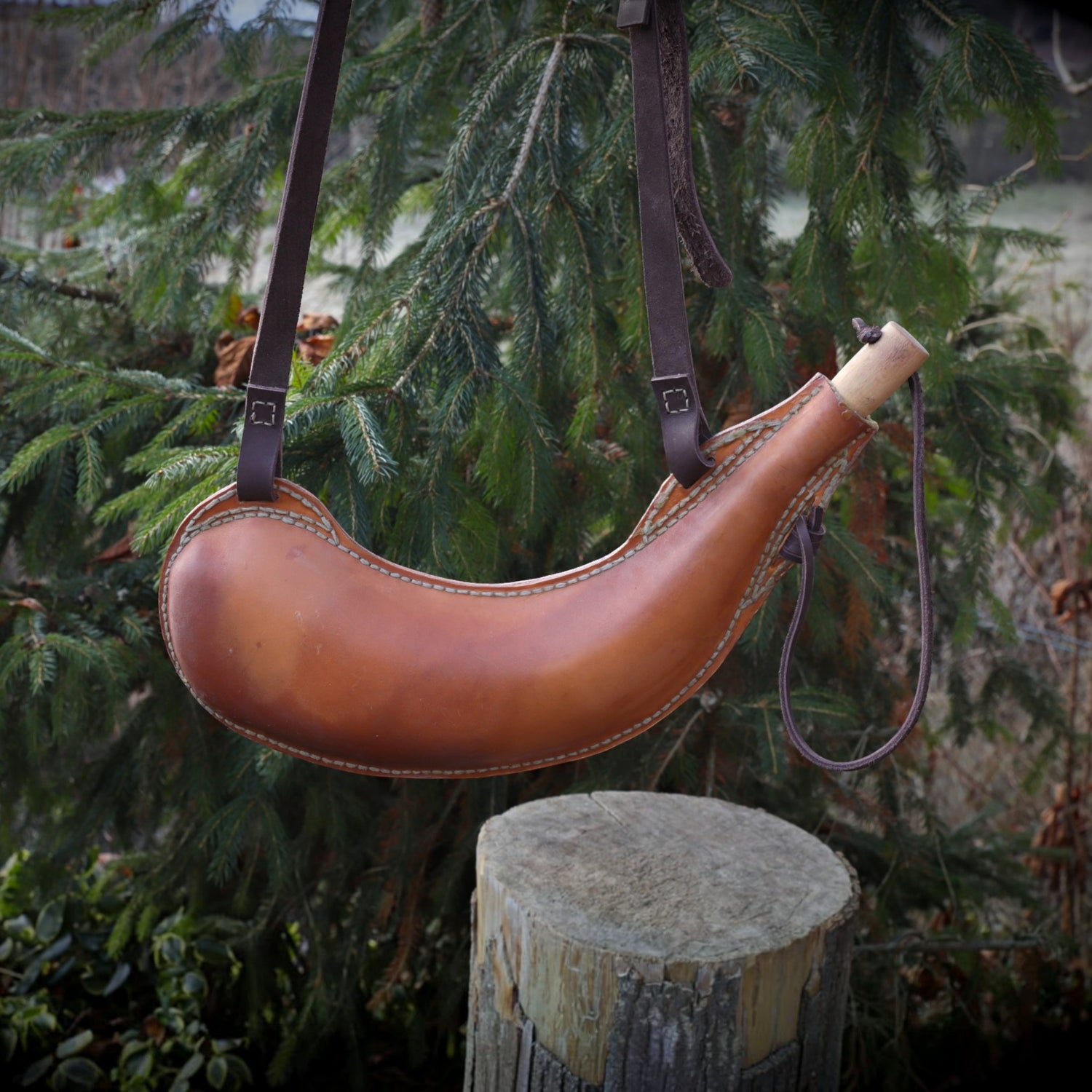 Leder-Wasserschlauch 1L