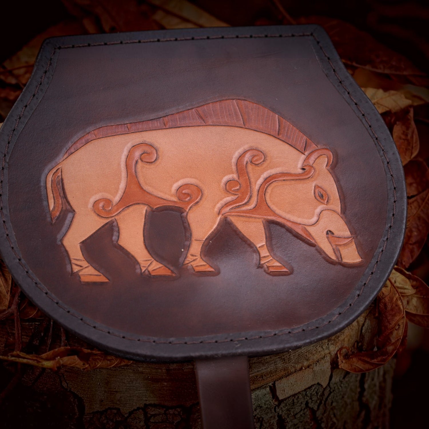 Leder-Gürteltasche „Dores Eber“