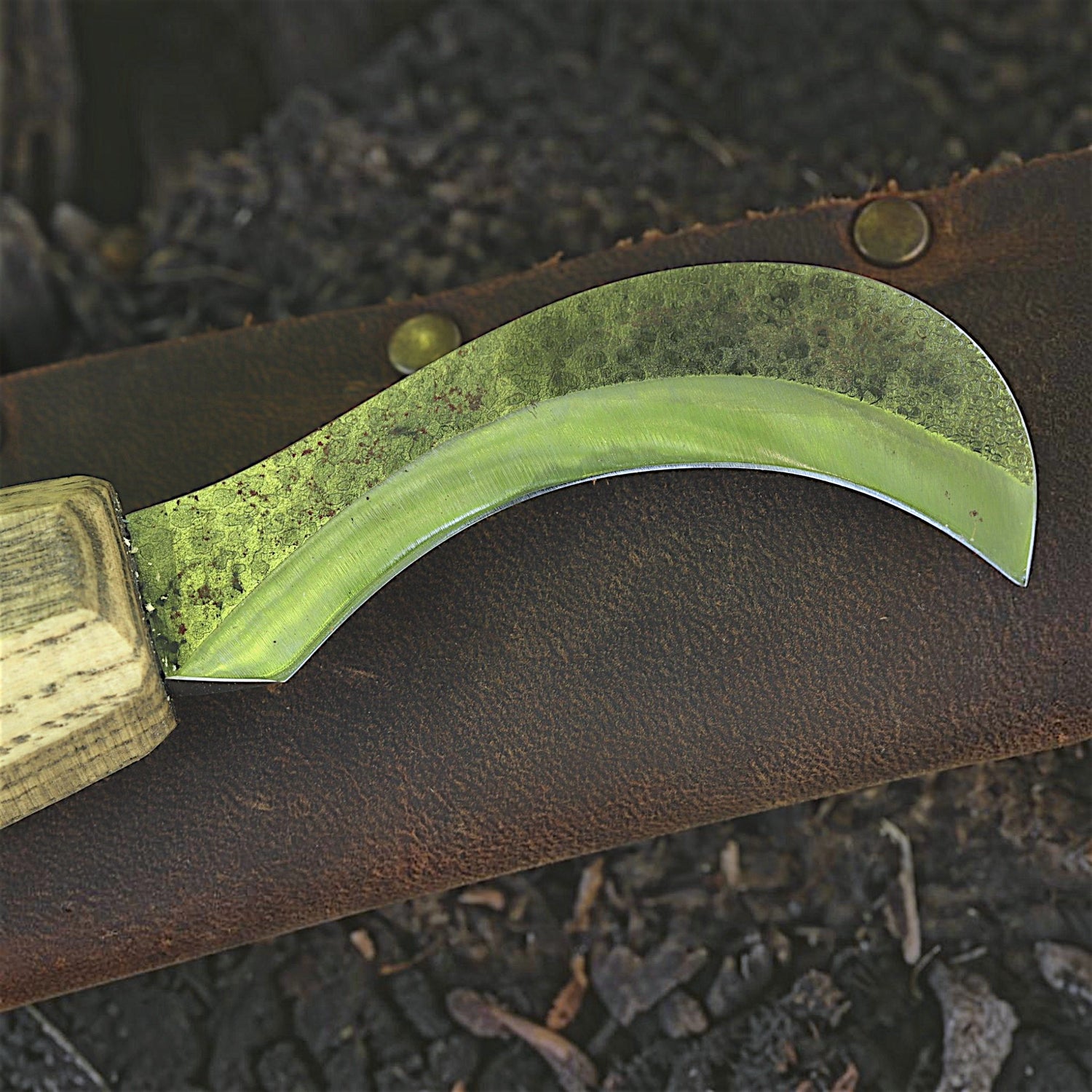 Pilzmesser mit Bürste (geschwungen)