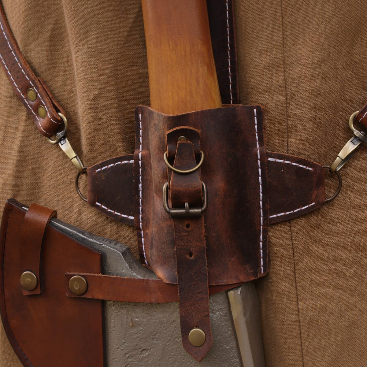 Leder Axt-Rückenhalterung