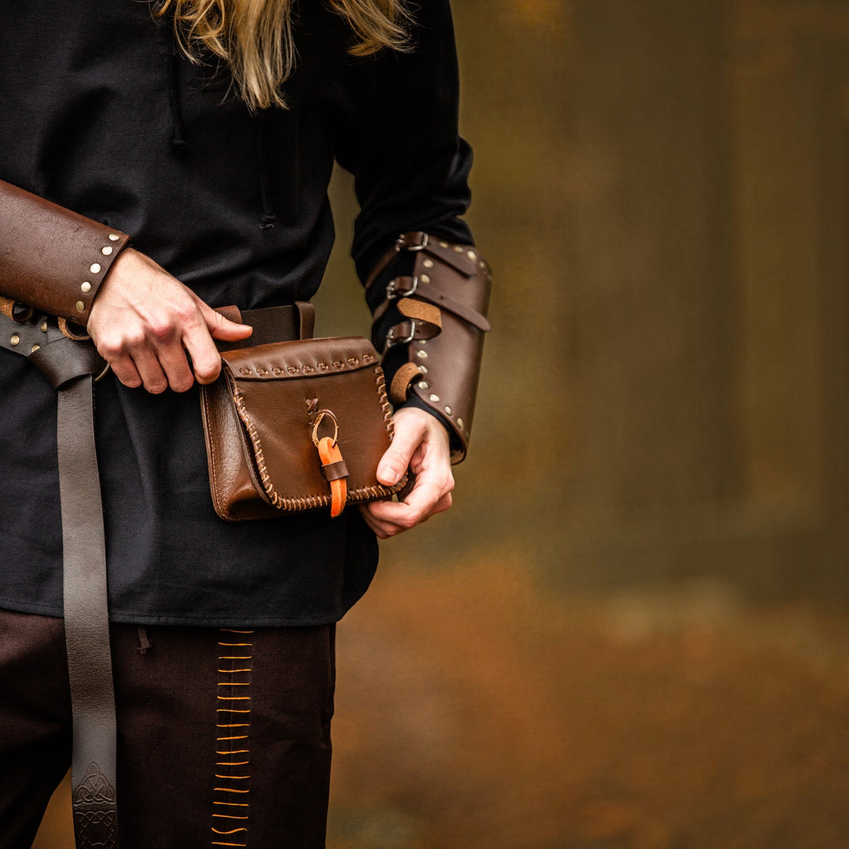 Leder-Gürteltasche „Volmar“ – Braun