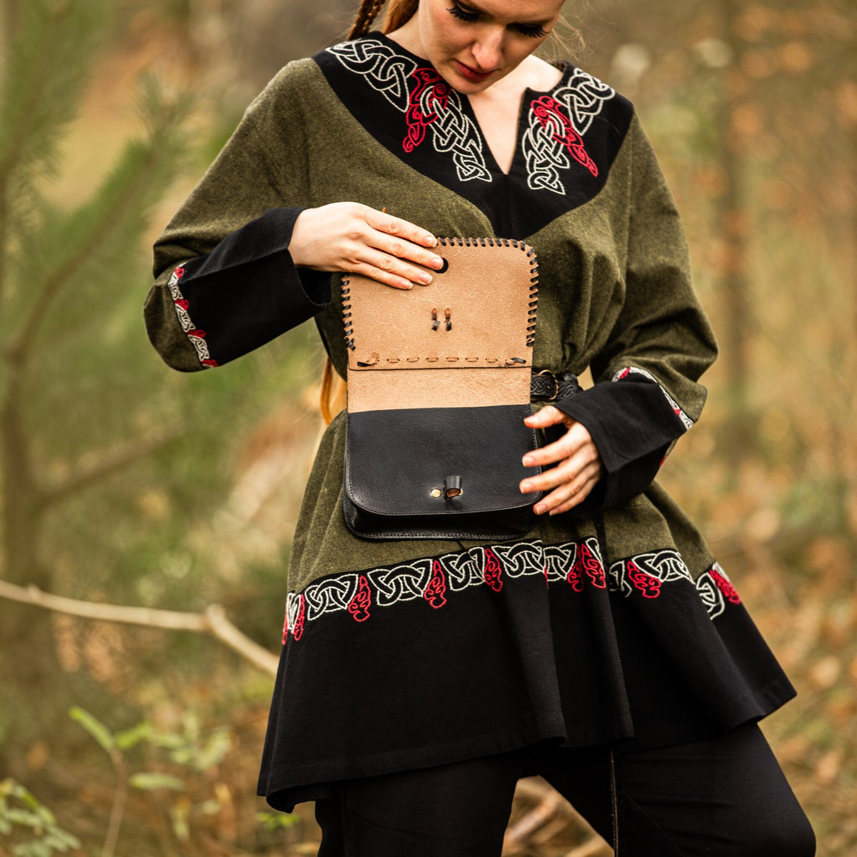 Leder-Gürteltasche „Volmar“ – schwarz