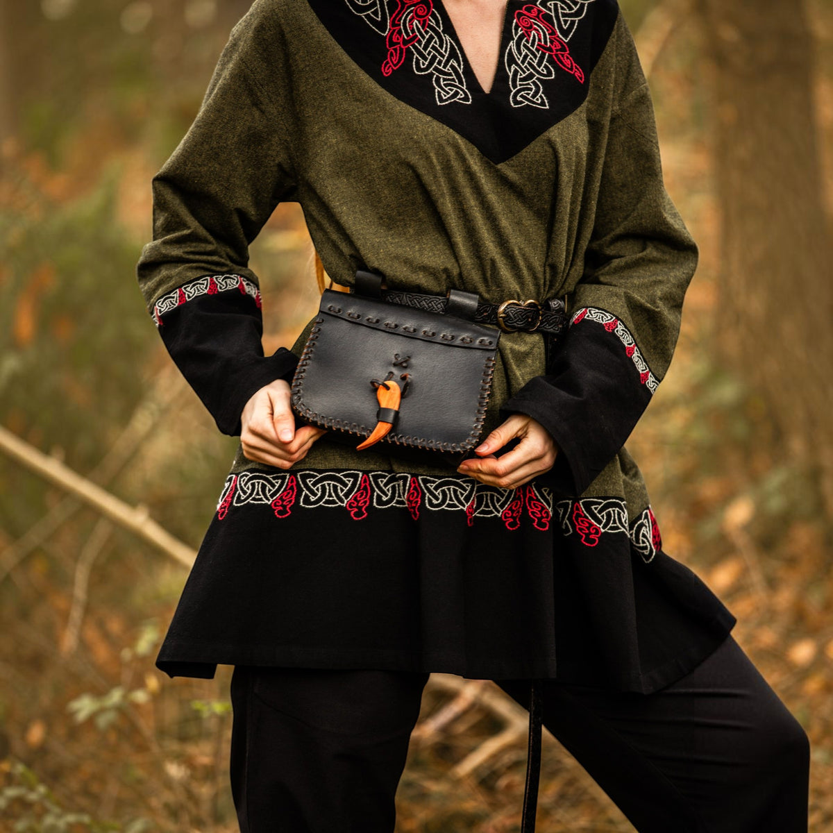 Leder-Gürteltasche „Volmar“ – schwarz