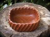 large hand-carved wooden bowl "Baldur"