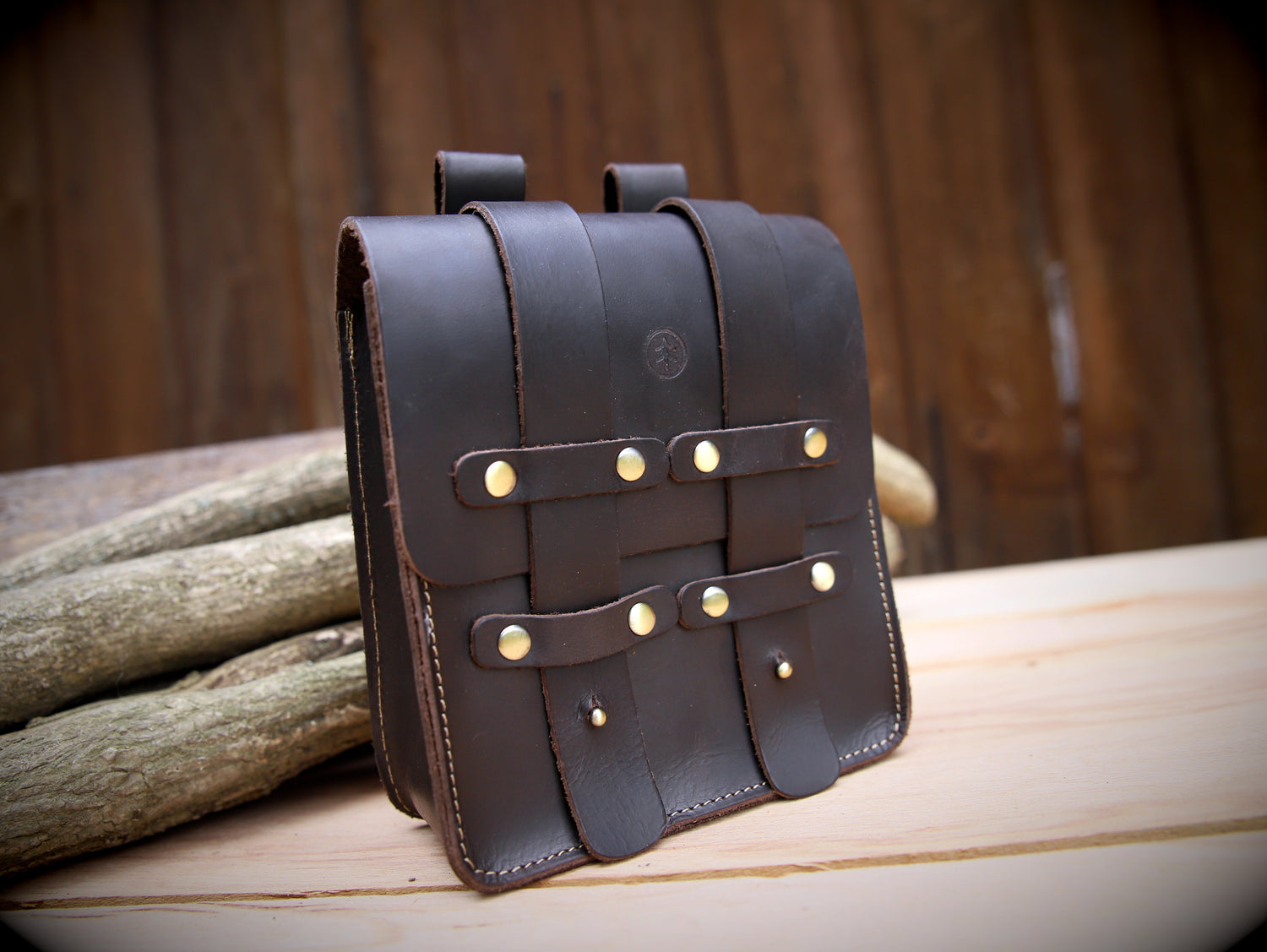 Gürteltasche aus Leder (groß)
