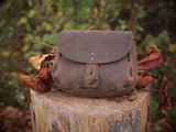 Gürtel-Ledertasche (Riemennaht)