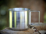 Lagerfeuertasse aus Edelstahl (400ml)
