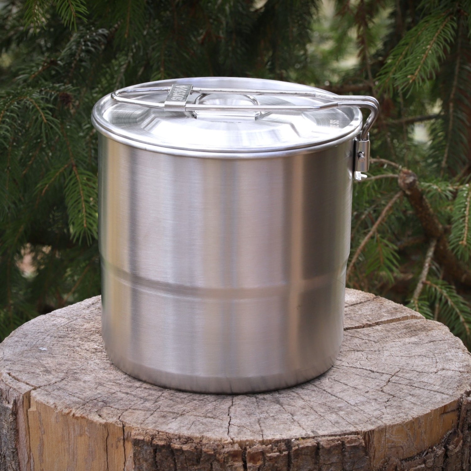 Edelstahl-Lagerfeuertopf 2,5L