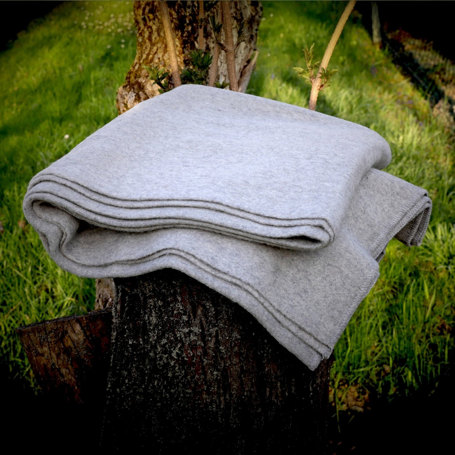 Wolldecke aus 100 % Wolle