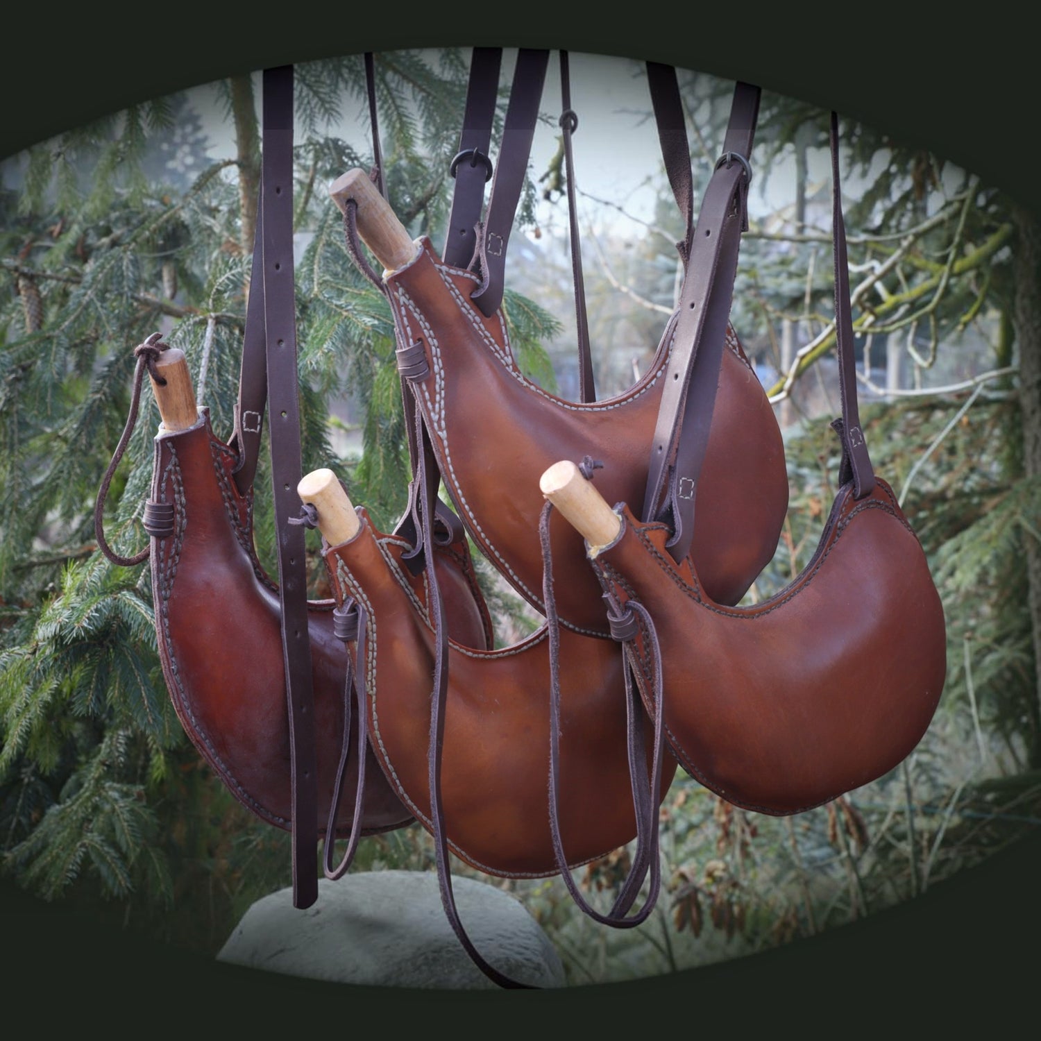 Leder-Wasserschlauch 2,5L