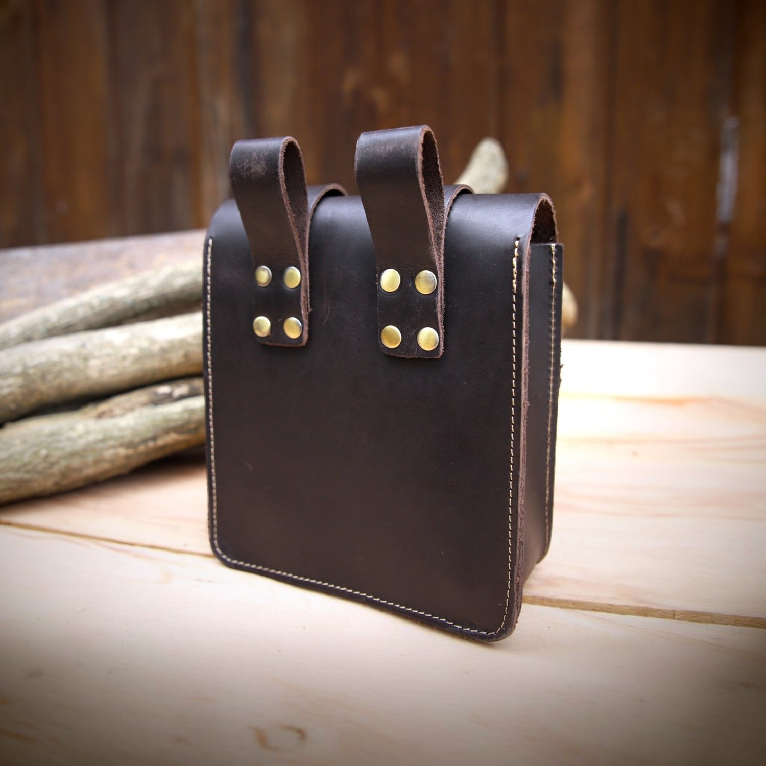Crazy-Horse-Leder Gürteltasche „Waldläufer“