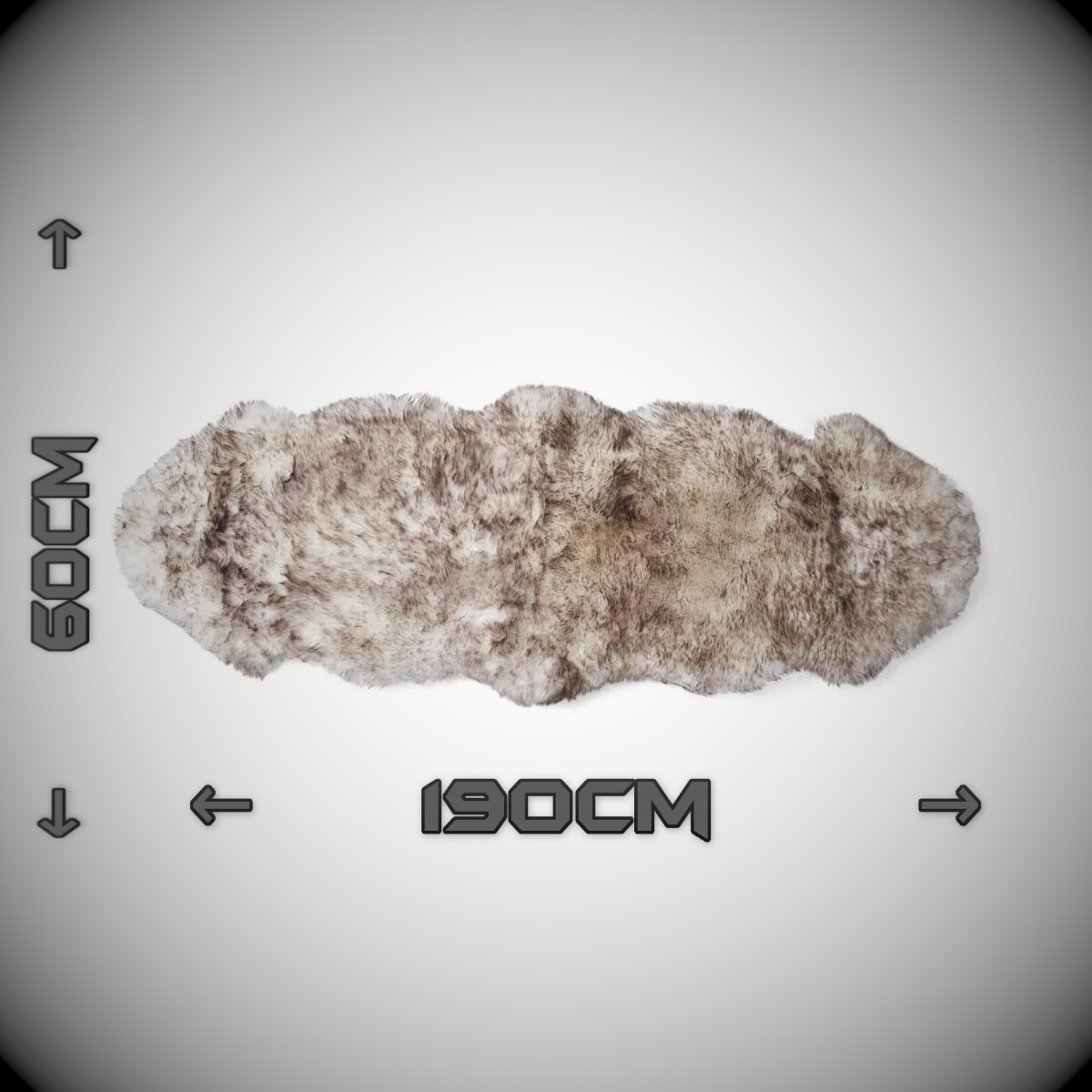 XXL sheepskin, flamed, very soft