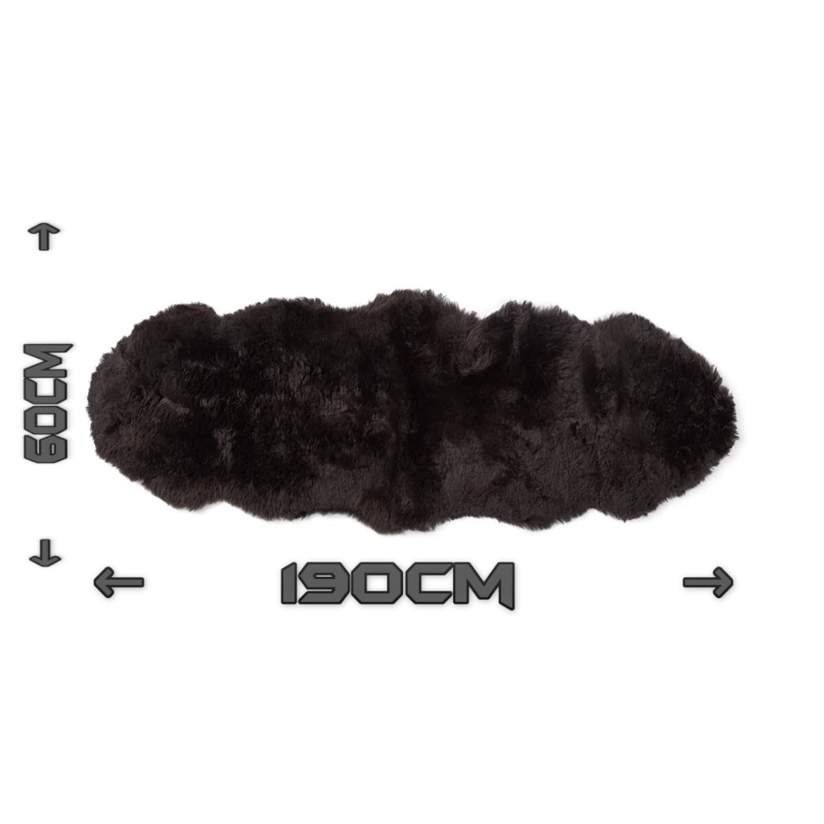 XXL sheepskin, flamed, very soft