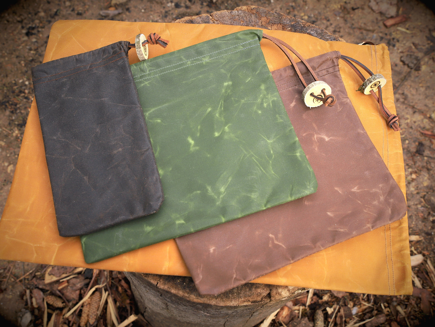 Oilskin bags
