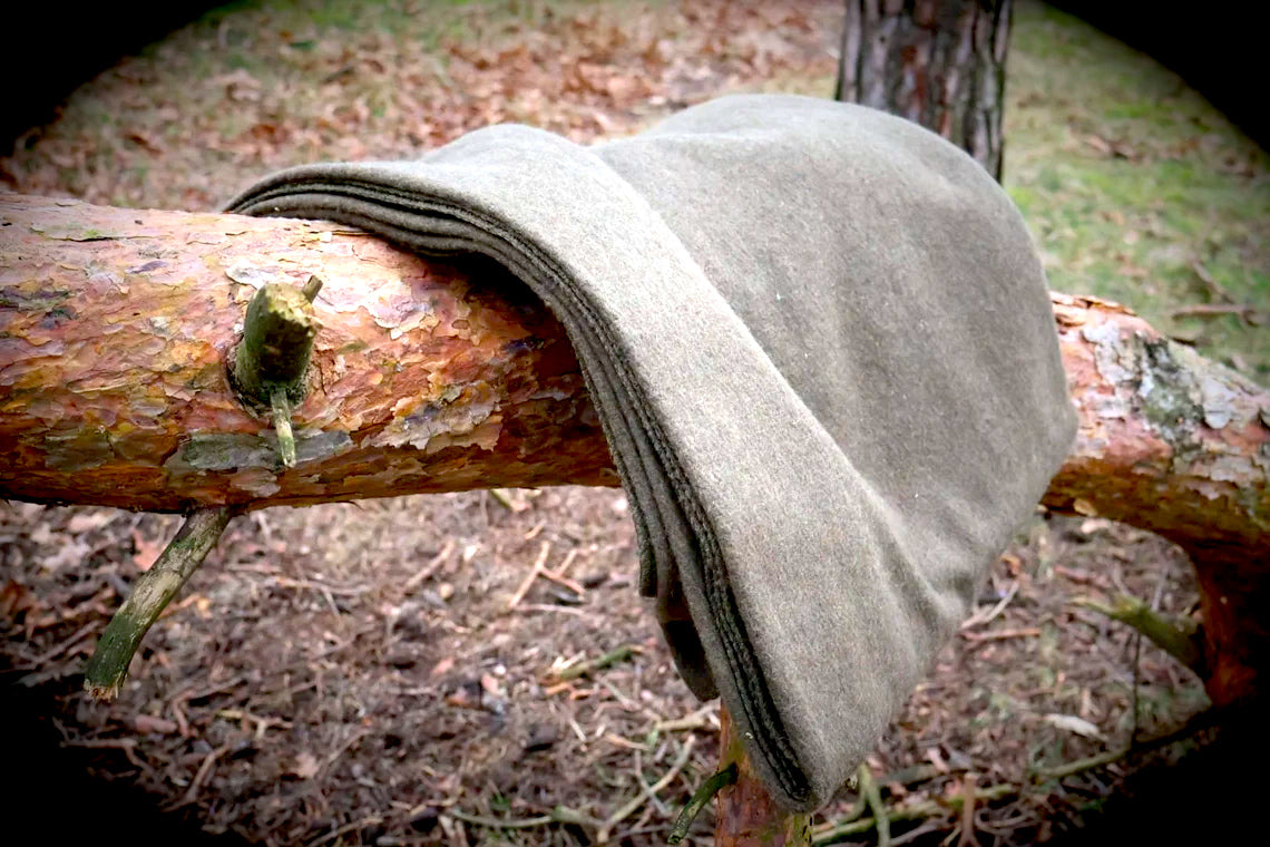 Lagerfeuer-Decke aus gepresster Wolle