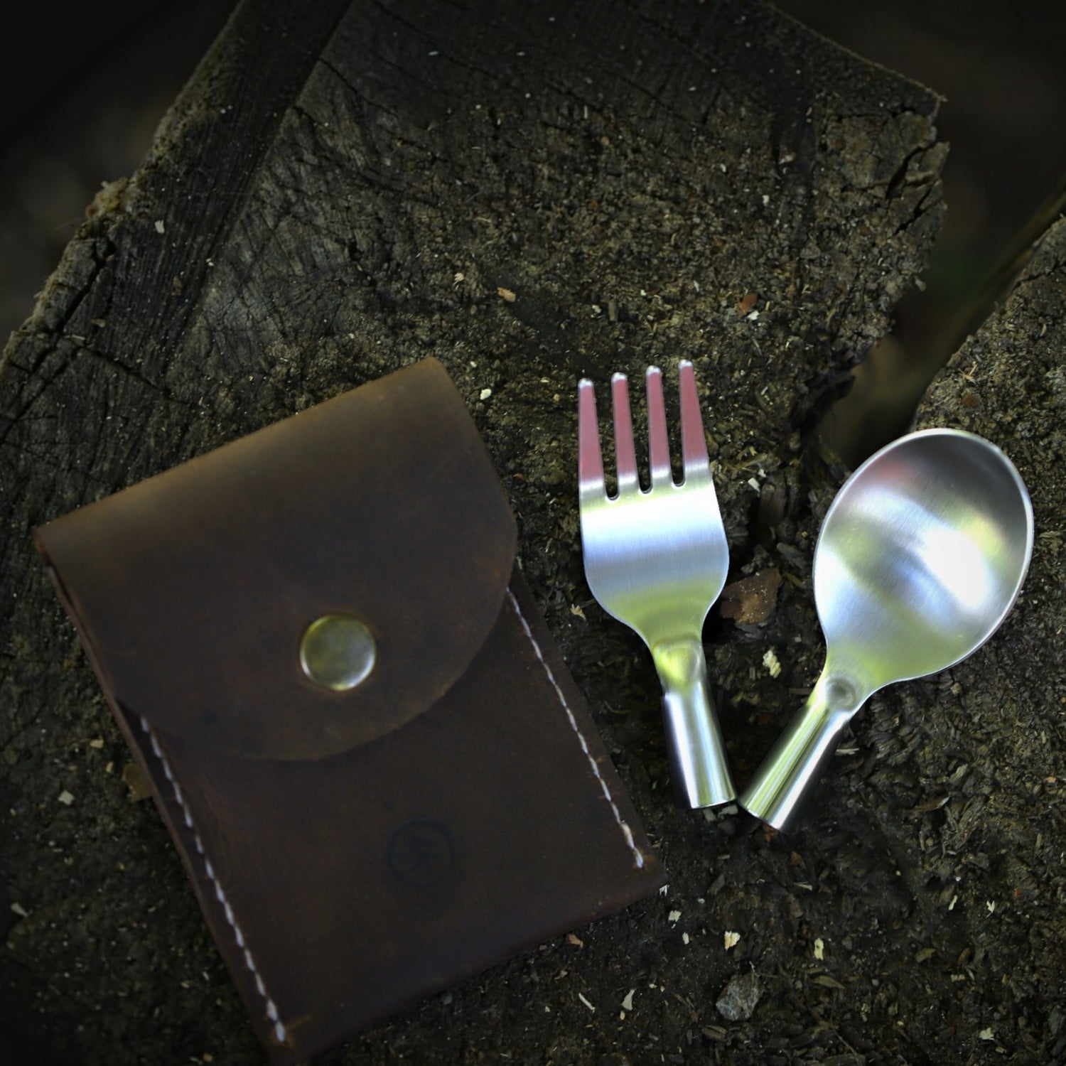 Waldbesteck-Set für Äste (Löffel & Gabel)