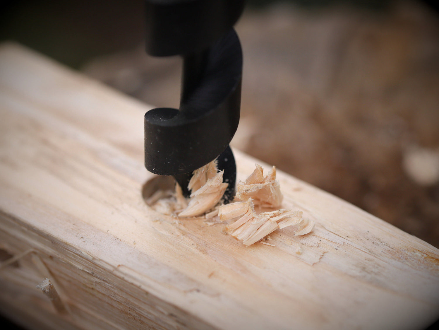 Wood drill for bushcraft adventures