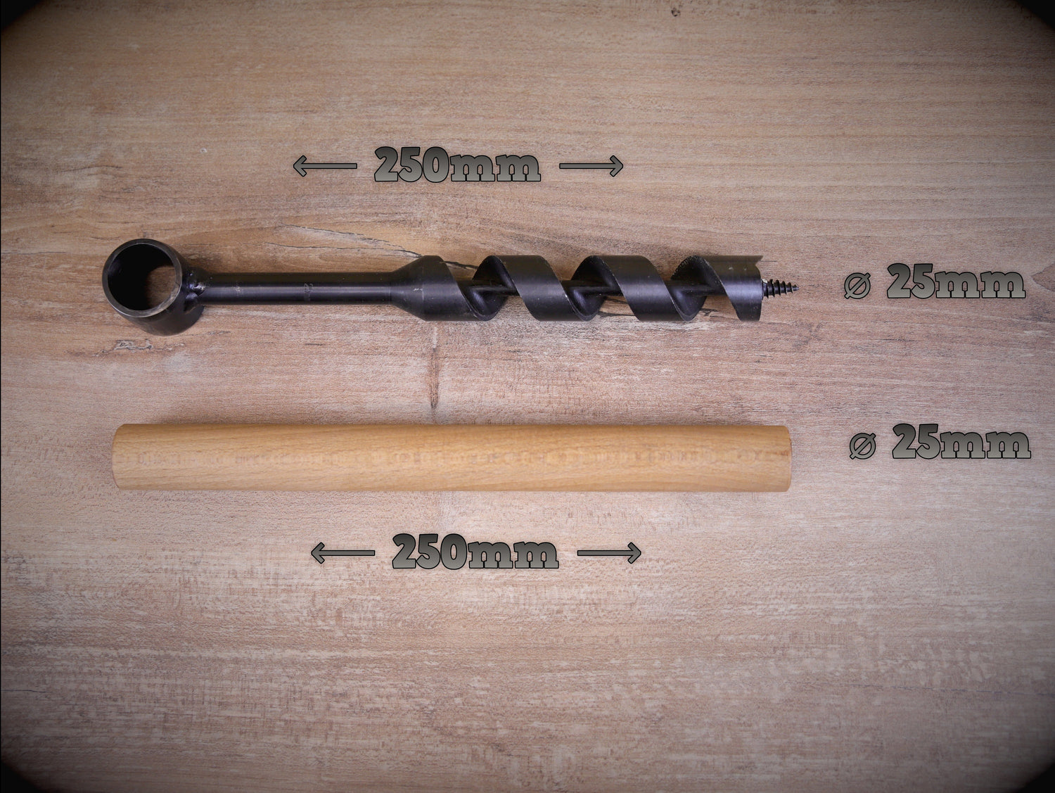 Wood drill for bushcraft adventures