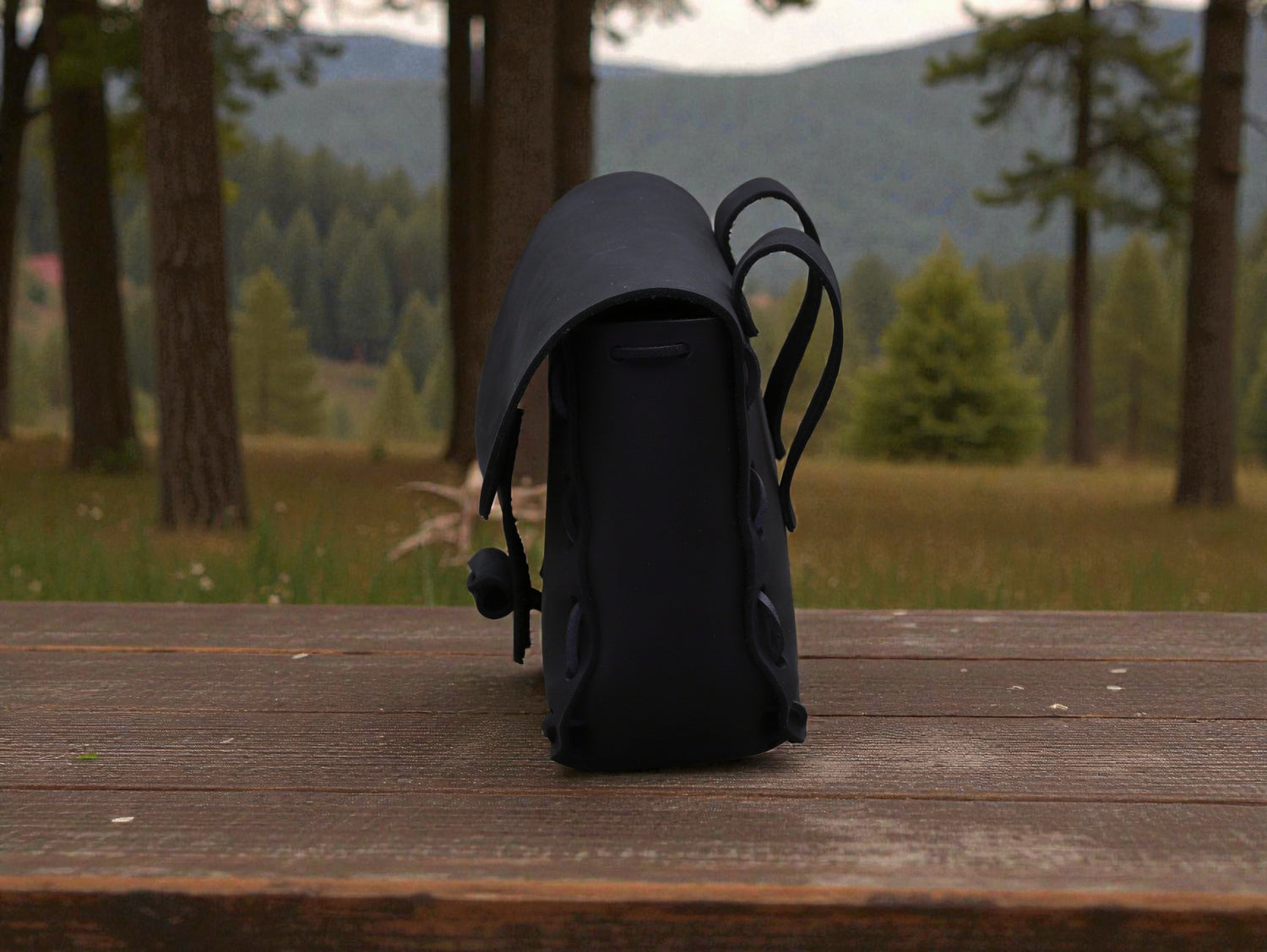 Gürtel-Ledertasche (Riemennaht)