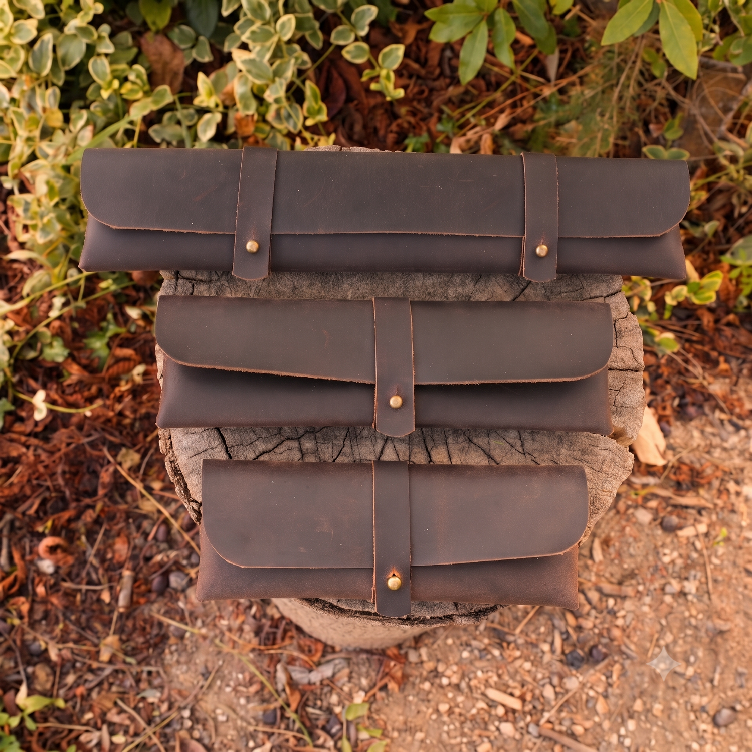 Nahtloses Lederetui für Outdoor & Bushcraft (M, L, XL) – Silent Bushcraft