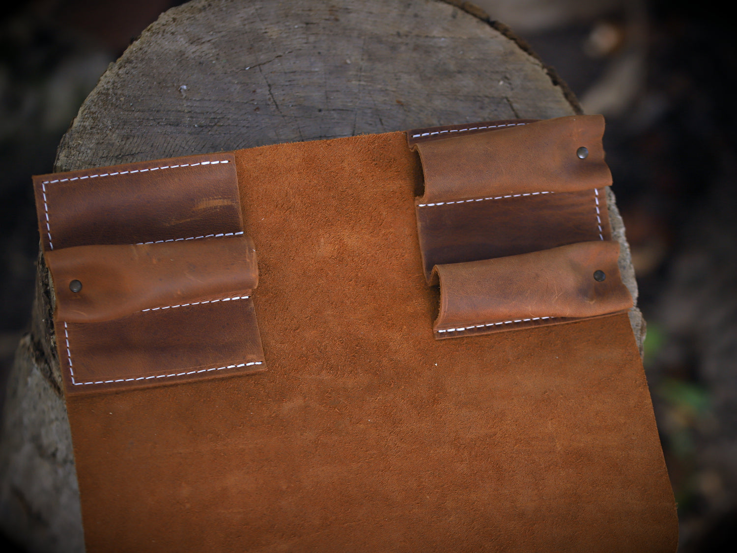 Rolltasche aus Leder