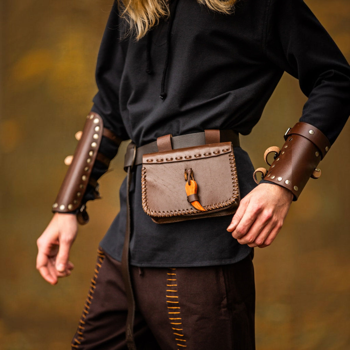 Leder-Gürteltasche „Volmar“ – Braun