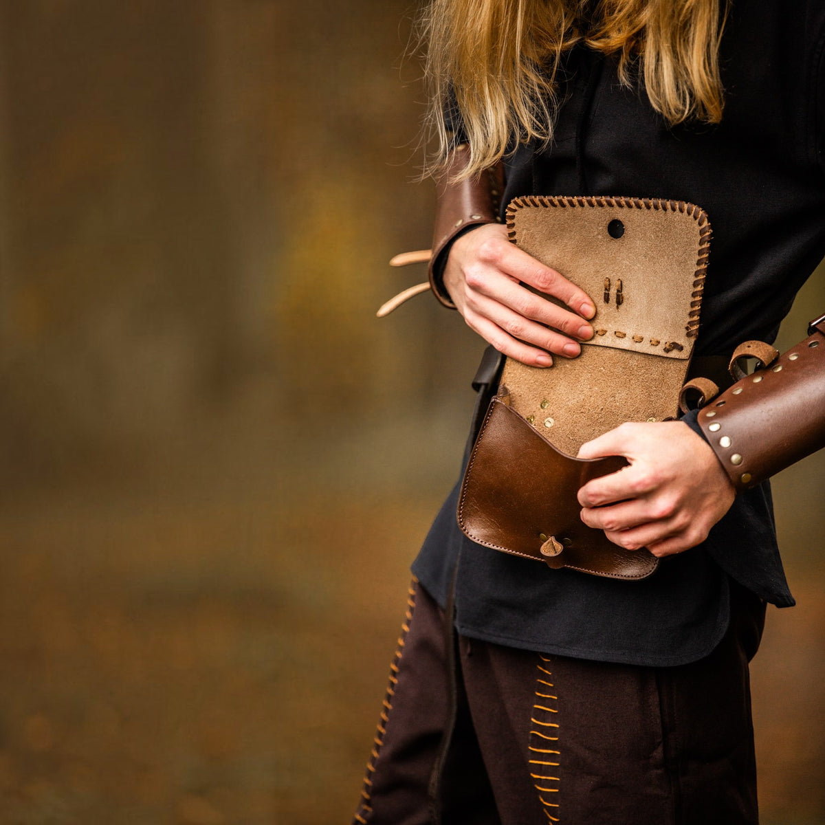 Leder-Gürteltasche „Volmar“ – Braun