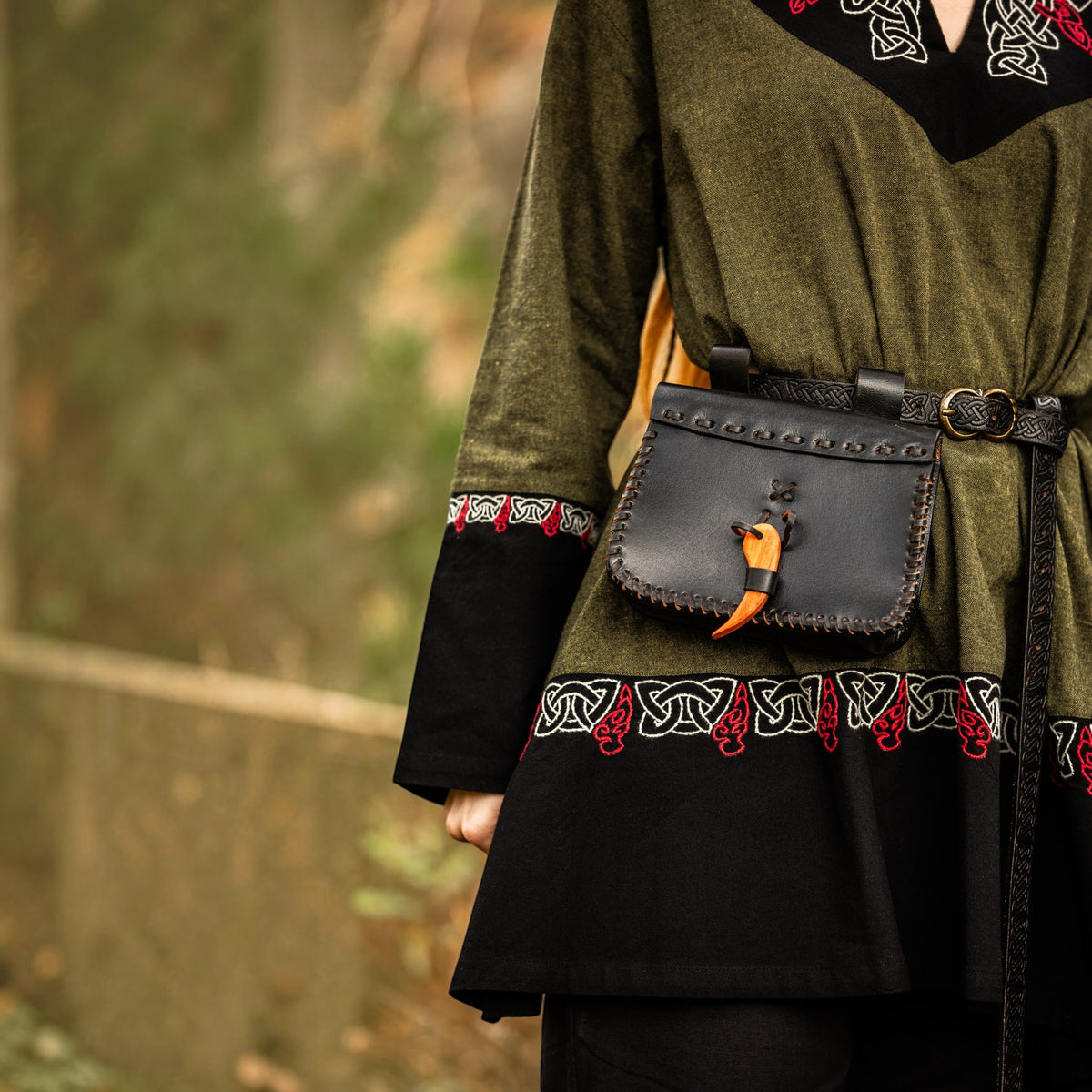 Leder-Gürteltasche „Volmar“ – schwarz