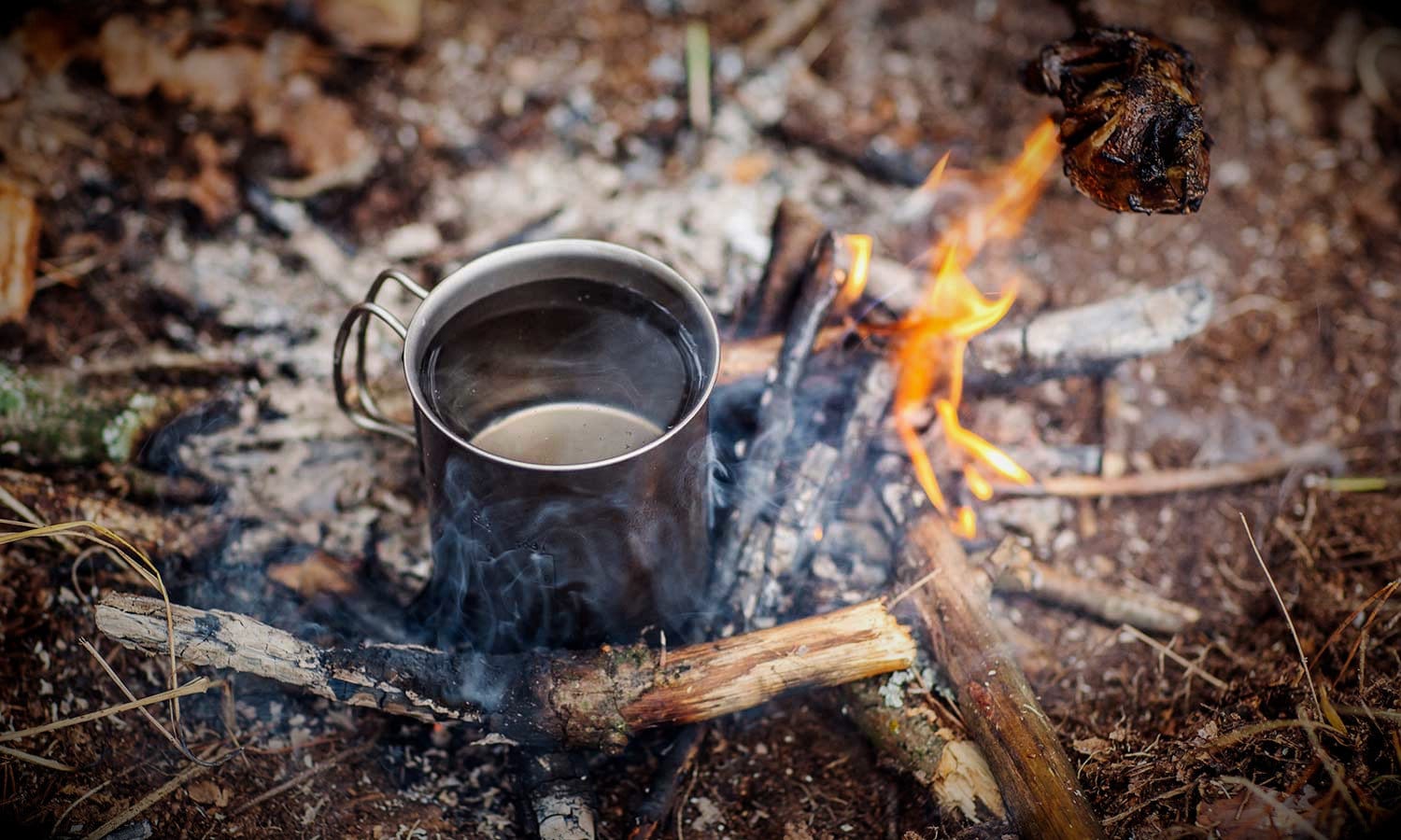 Lagerfeuertasse aus Edelstahl (400ml)