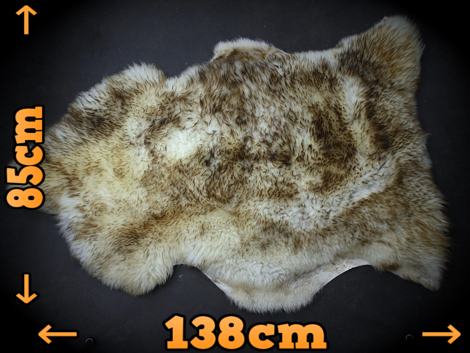 XXL sheepskin, flamed, very soft