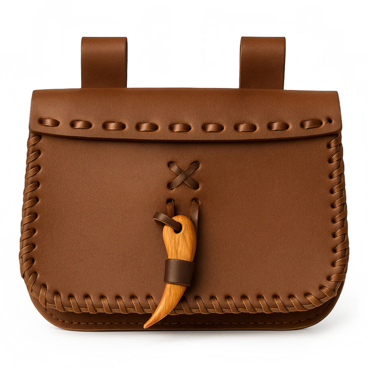 Leder-Gürteltasche „Volmar“ – Braun