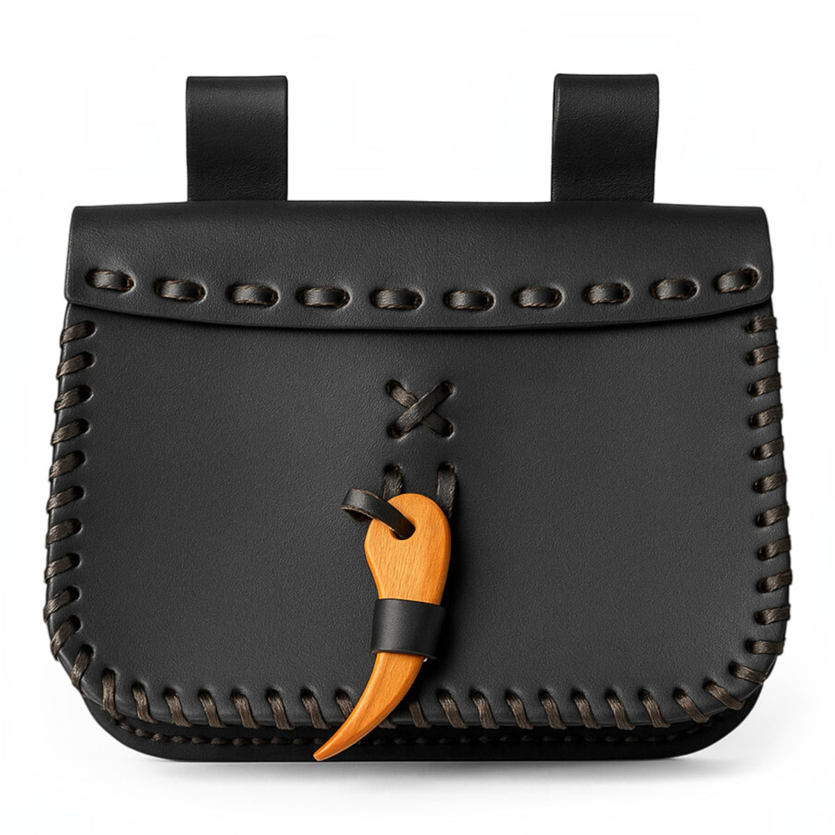 Leder-Gürteltasche „Volmar“ – schwarz